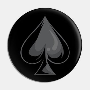 Ace of Spades - Cool Poker Heart Symbol Pin