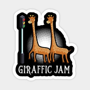 Giraffic Jam - Traffic Jam Pun Magnet
