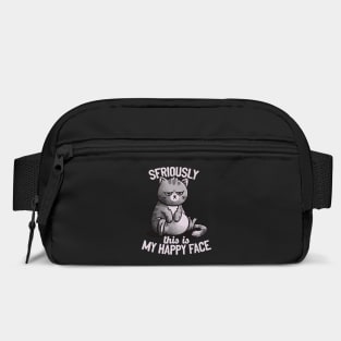 This Is My Happy Face Cute Funny Cat Gift Bag