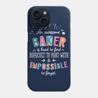 An awesome Baker Gift Idea - Impossible to Forget Quote Phone Case