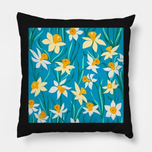 Daffodil meadow Pillow