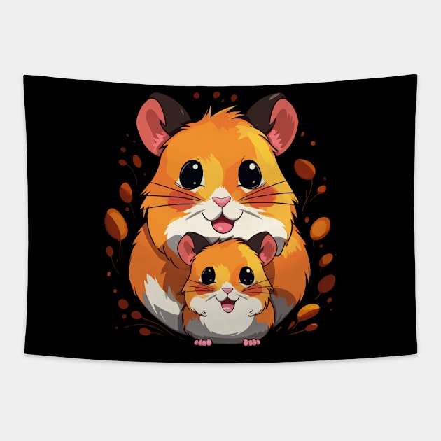 Hamster Fathers Day Tapestry by JH Mart