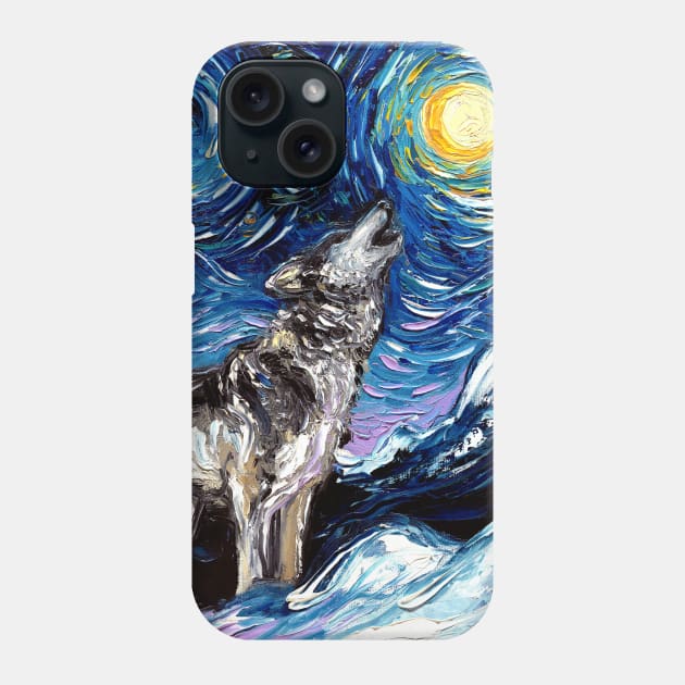 Lupine Night Phone Case by sagittariusgallery