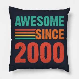 Vintage Awesome Since 2000 Pillow