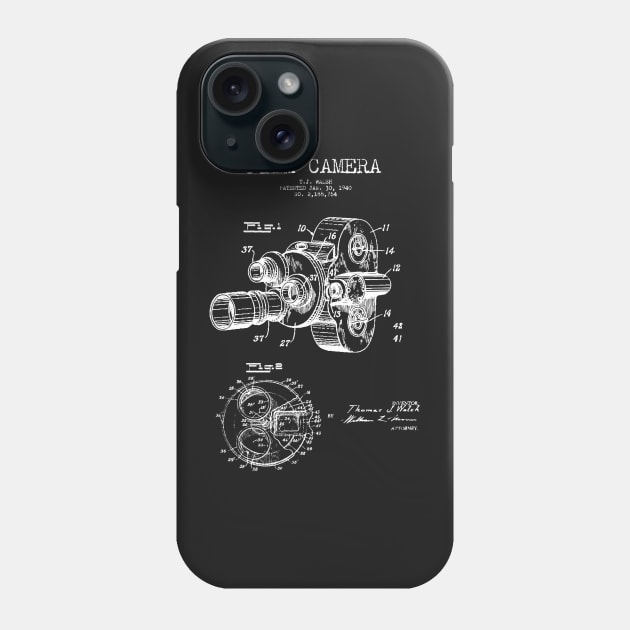 Film Camera Patent Phone Case by Woah_Jonny