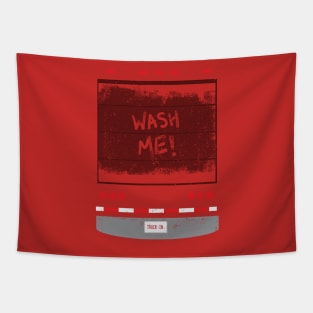 Wash Me! Truck Back Tapestry