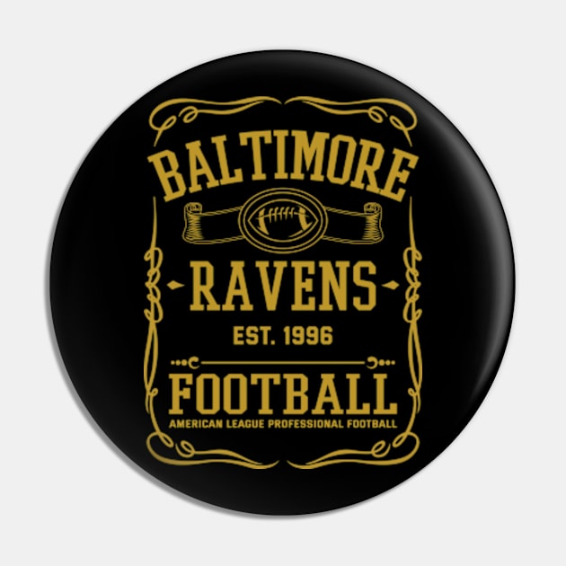 Vintage Ravens American Football Pin by carlesclan