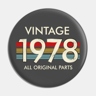 Vintage 1978 All Original Parts Pin