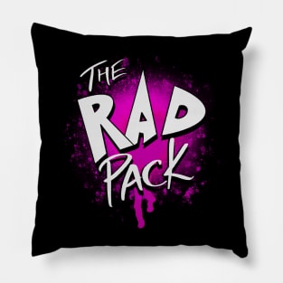 The Rad Pack Logo (Paint Pack) Pillow