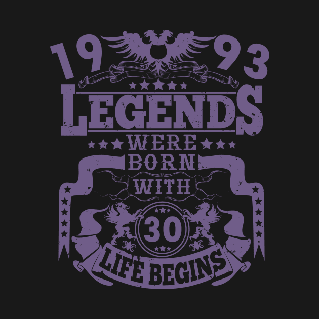 Legends were born in 1993 by HBfunshirts