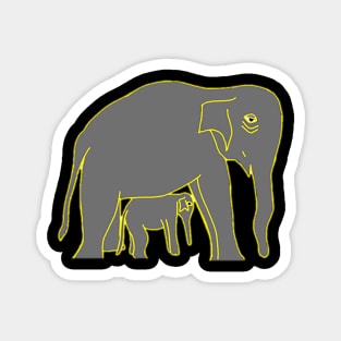 Protect Me - I am a baby elephant. Magnet