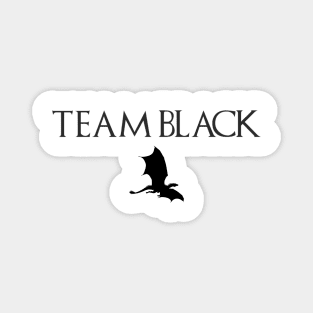 team black with dragon Magnet