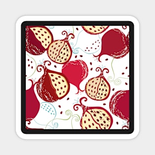 Juicy pomegranates Magnet