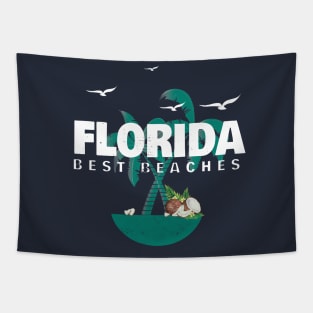 Florida Best Beaches Best Tshirt for summer Vacation Tapestry