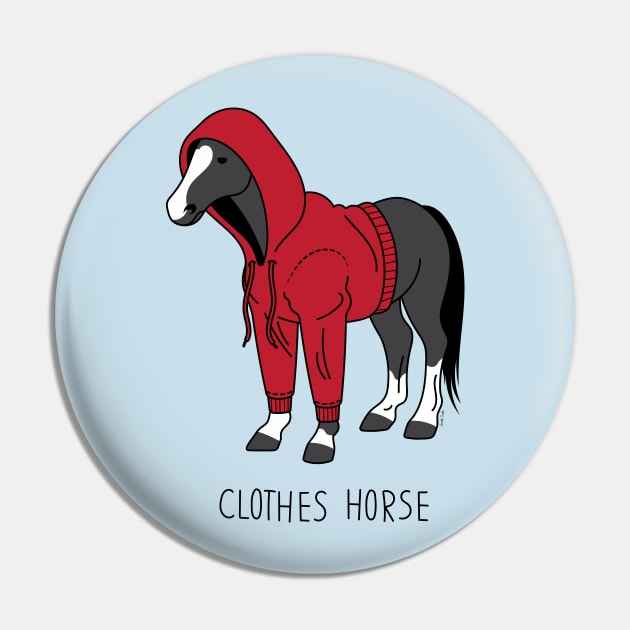 Clothes Horse Red Pin by JenniferSmith