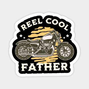 Reel Cool Father Bike Rider, Husband, Dad, Daddy, Papa Magnet