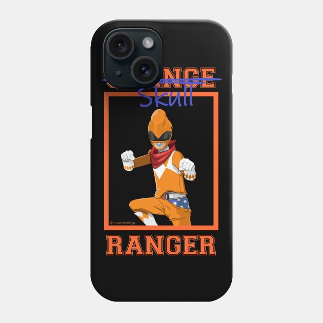 Skull Orange Ranger Phone Case by Zapt Art