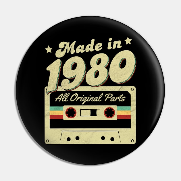 Made in 1980 Pin by Cooldruck