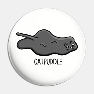 CATPUDDLE Funny cat as a puddle Digital Illustration Pin