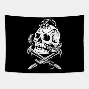 SKULL AND SNAKE Tapestry