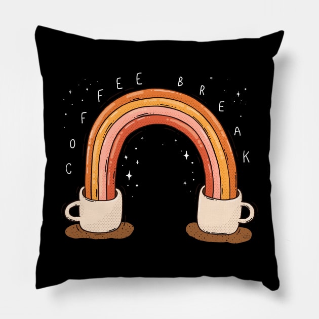 Coffee Break Pillow by Tania Tania