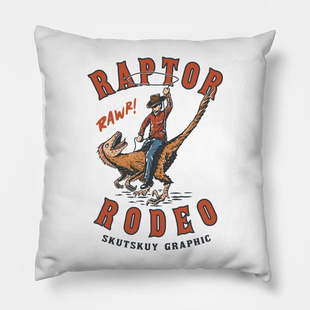 Raptor Rodeo Pillow by wege17