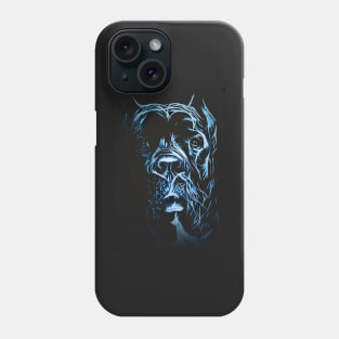 Blue Cane Corso Painting Phone Case