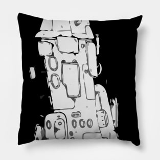 Robot Doodle Monster 10 Pillow