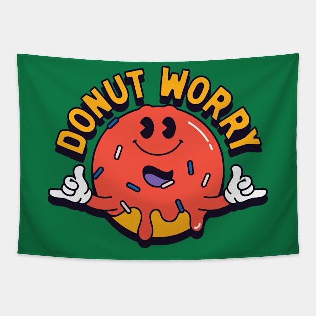 Donut Worry Tapestry by Qasim