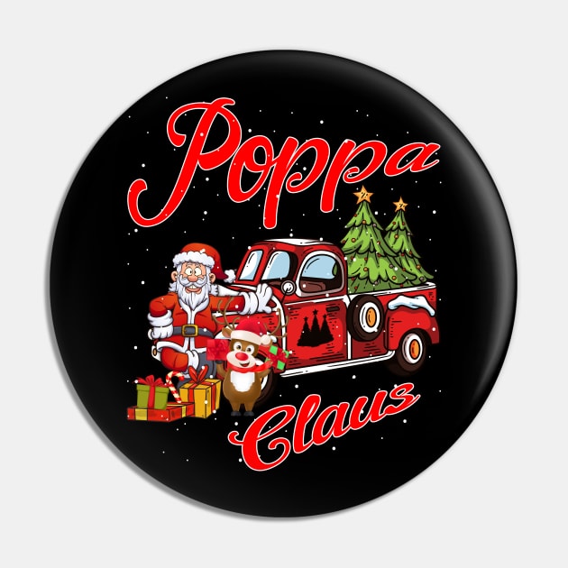 Poppa Claus Santa Car Christmas Funny Awesome Gift Pin by intelus