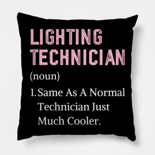 Funny lighting technician christmas women theatre lighting Pillow