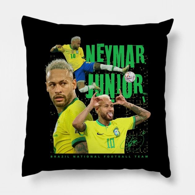 Neymar Jr. Pillow by Juantamad