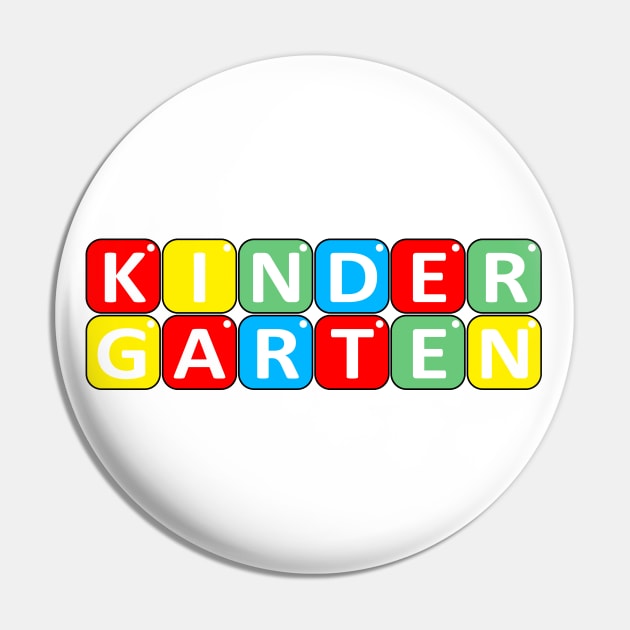 Kindergarten, Back To School Edition, Pre K Gift Pin by DMS DESIGN