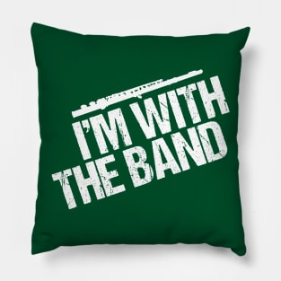 Funny Flute I'm with the Band Pillow