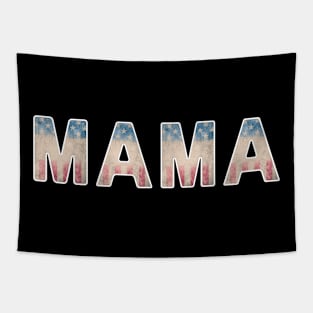 Vintage US Flag Mama Tapestry