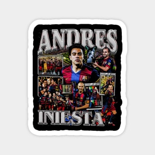 Andres Iniesta Vintage Bootleg Magnet