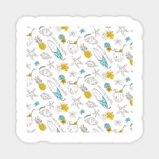 Summer Hand Pattern Design Magnet