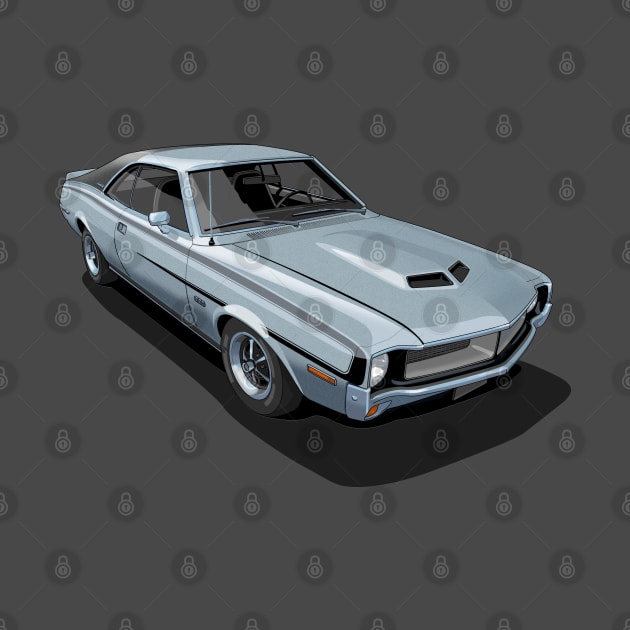 AMC Javelin in Sonic Silver by candcretro