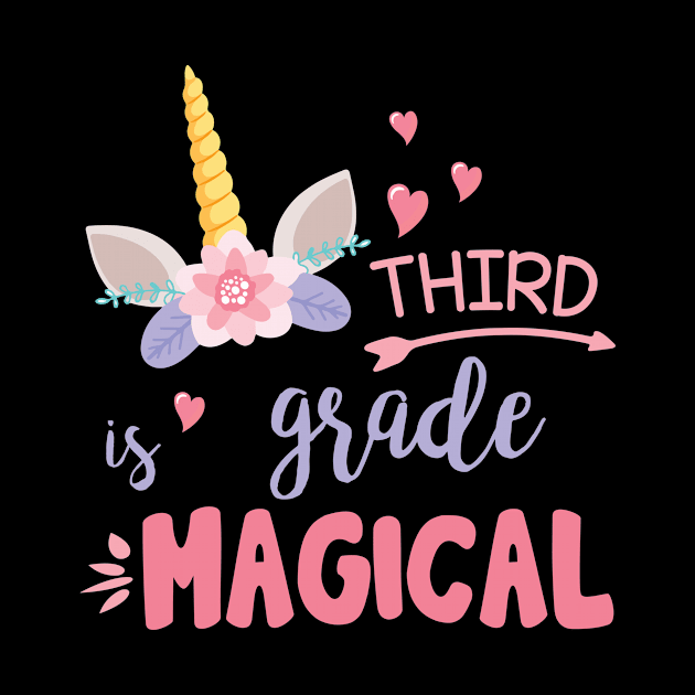 Unicorn Student Teacher Third Grade Is Magical Back School by joandraelliot