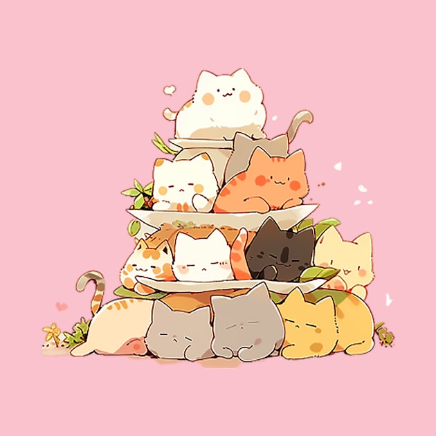 Cute Cat Pile by Pawsitivity Park