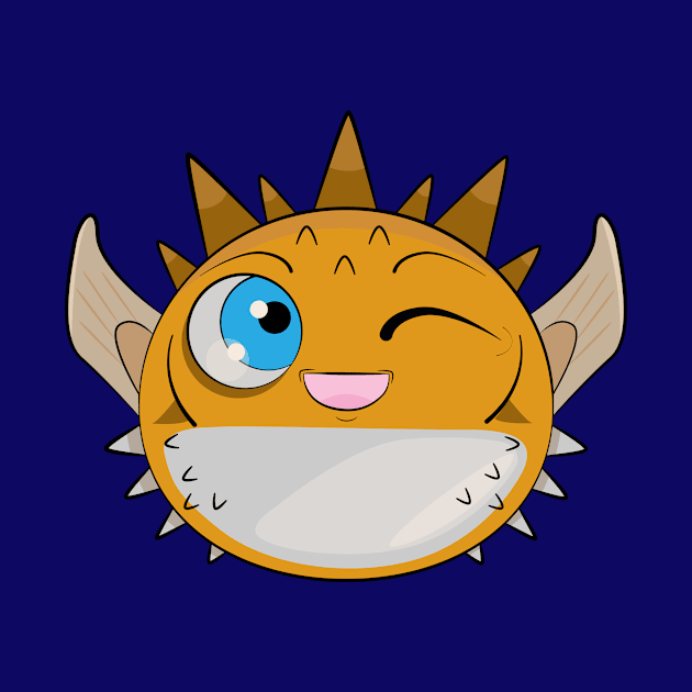 Funny fugu by Zjuka_draw