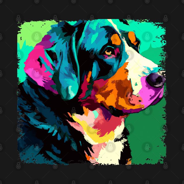 Greater Swiss Mountain Dog Pop Art - Dog Lover Gifts by PawPopArt