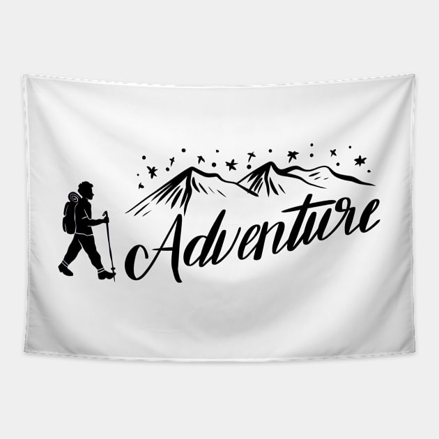 Great Mountain Adventure Tapestry by Islanr