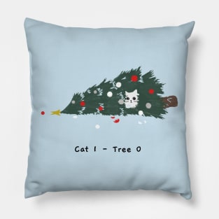 Christmas tree (white caption) Pillow