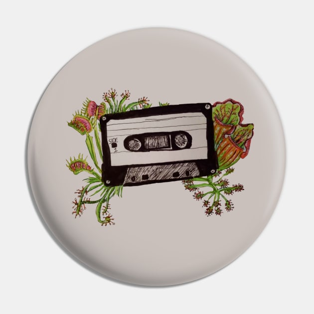 Vintage cassette tape with carnivorous plants Pin by Animal Surrealism