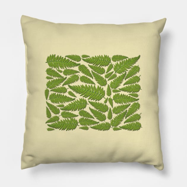 Ferns Pillow by Verl