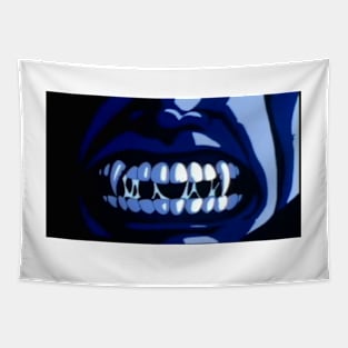 Blue Fangs Tapestry