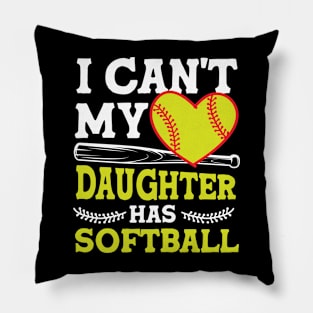 Softball Sport Dad Softball Mom Pillow