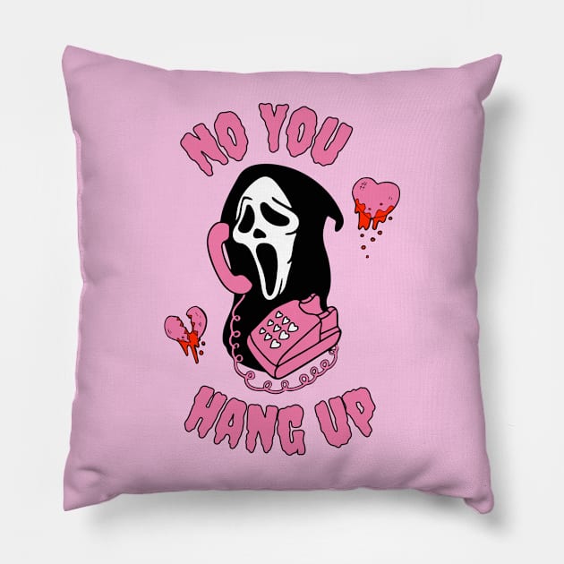 No You Hang Up Pillow by MeowtakuShop