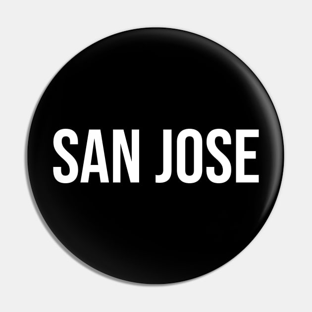 San Jose Pin by bestStickers